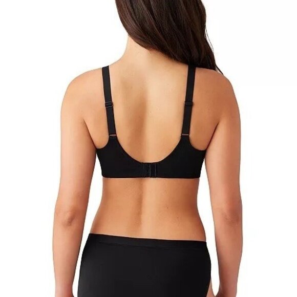 New Wacoal Black Inside Job Unlined Underwire Bra Black 36C Underwire NWT - Picture 2 of 6